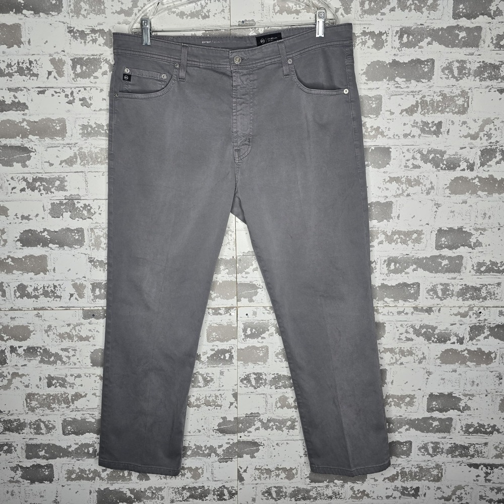 AG Adriano Goldschmied Jeans Mens‎ 38x28 Everett Slim Fit Straight Leg Gray